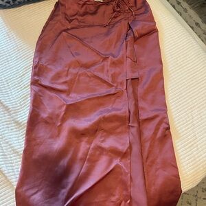 Anthropologie dusty rose skirt